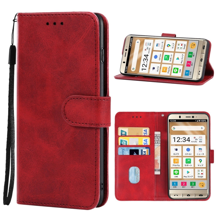 Leather Phone Case For Sharp Simple Sumaho 5