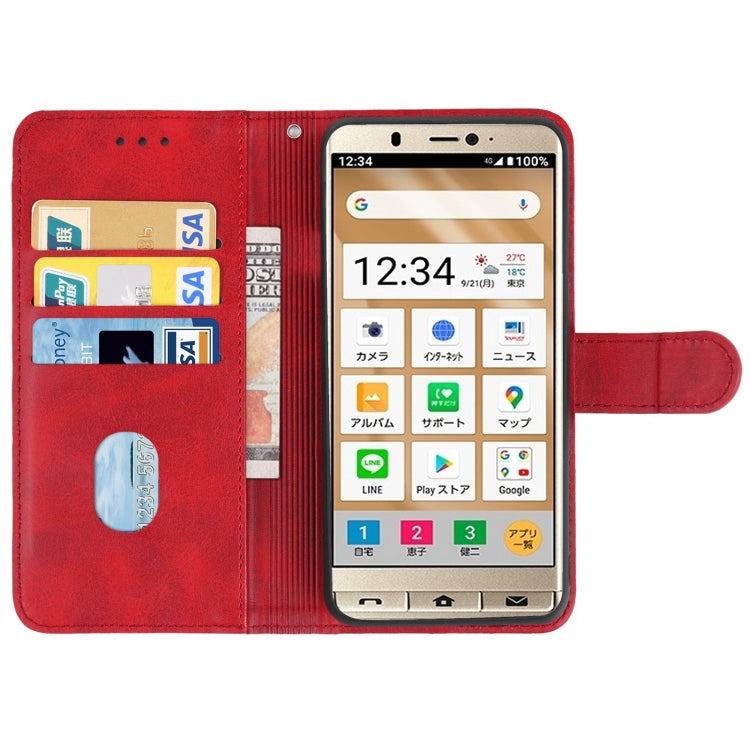 Leather Phone Case For Sharp Simple Sumaho 5