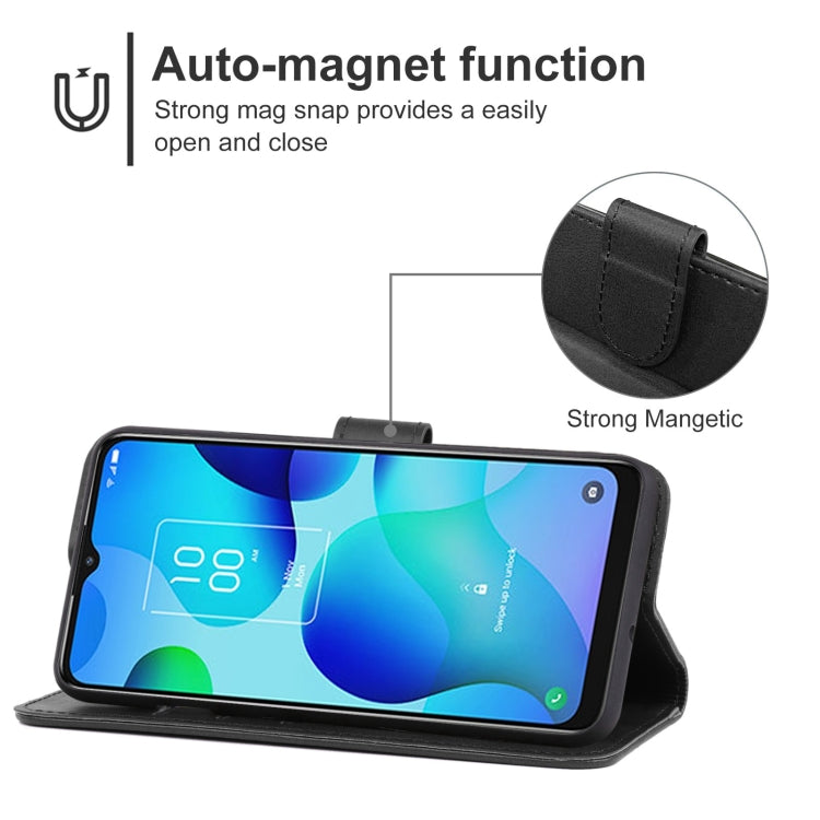 Leather Phone Case For TCL 20 AX 5G