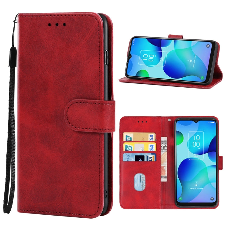 Leather Phone Case For TCL 20 AX 5G