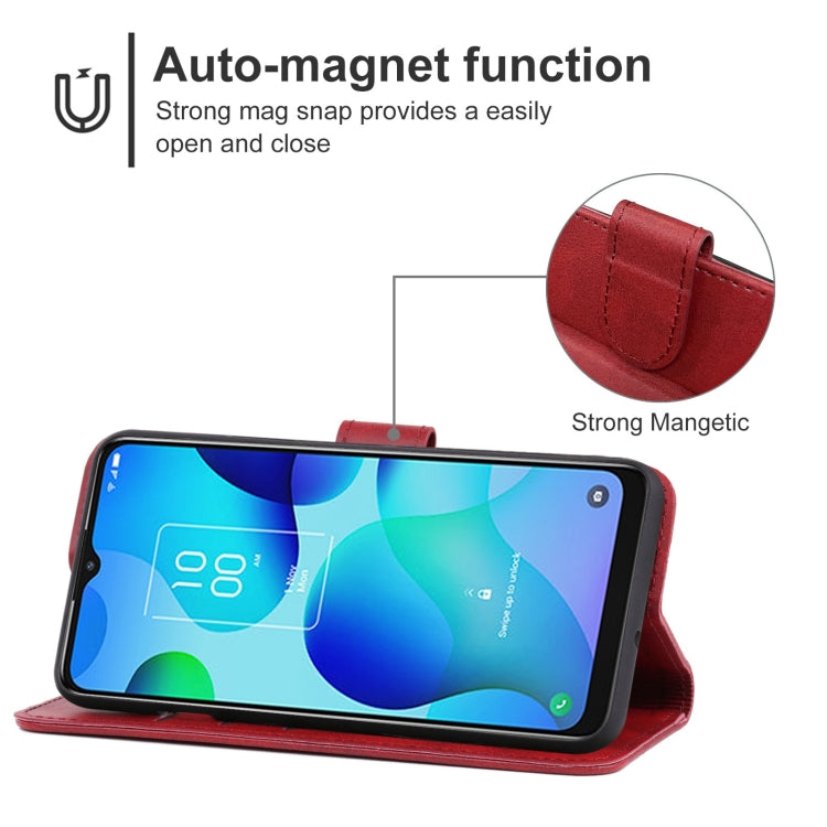 Leather Phone Case For TCL 20 AX 5G