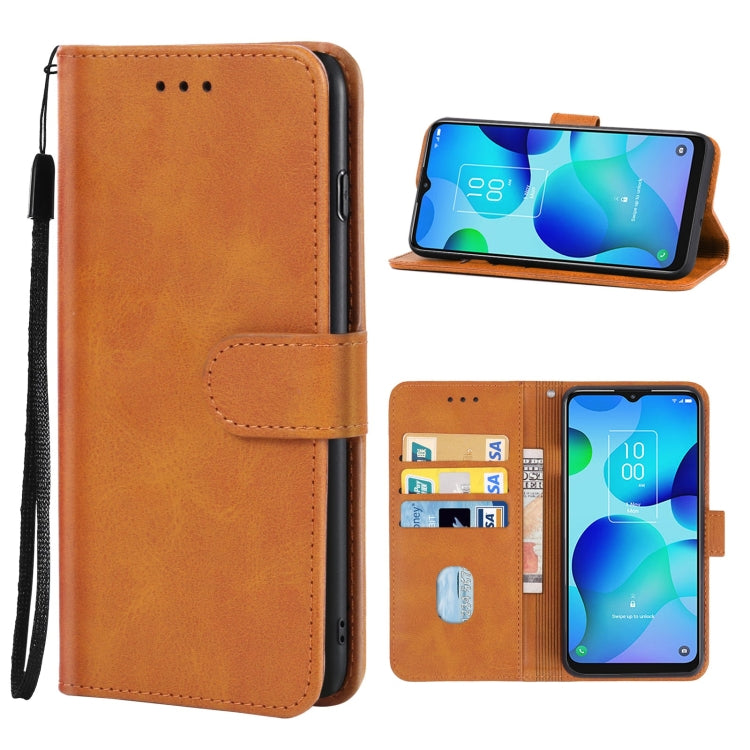 Leather Phone Case For TCL 20 AX 5G