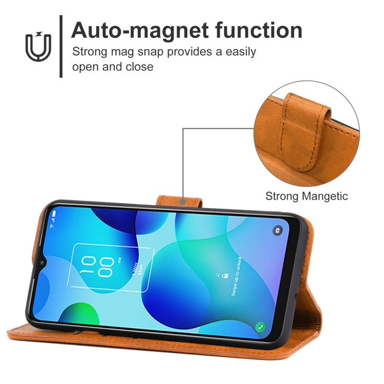 Leather Phone Case For TCL 20 AX 5G