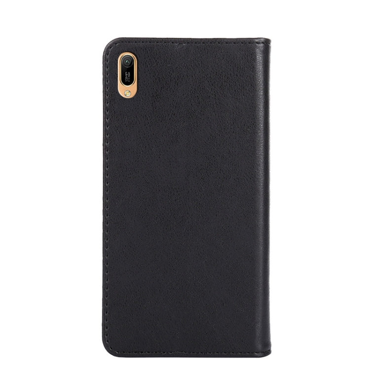 For Huawei Y6 2019 / Enjoy 9e Non-Magnetic Retro Texture Leather Phone Case