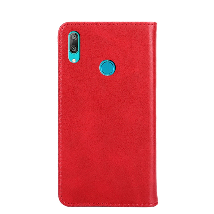 For Huawei Y7 2019 / Y7 Prime 2019 Non-Magnetic Retro Texture Leather Phone Case
