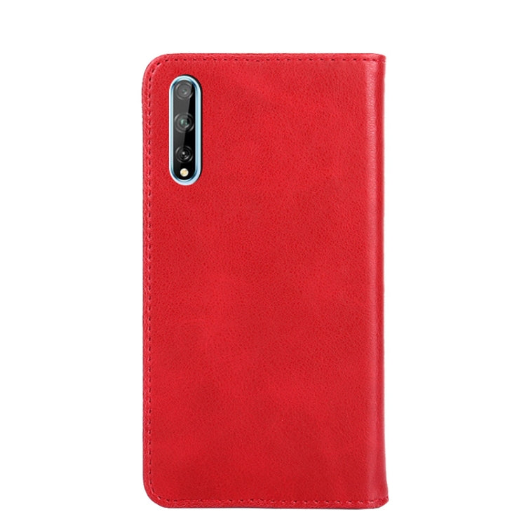 For Huawei Y8p / Enjoy 10s Non-Magnetic Retro Texture Leather Phone Case