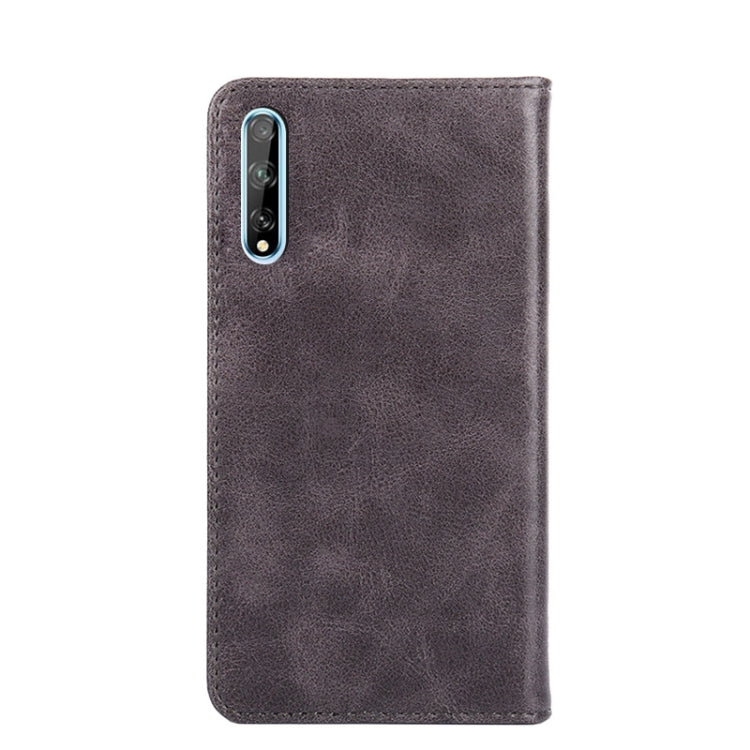 For Huawei Y8p / Enjoy 10s Non-Magnetic Retro Texture Leather Phone Case
