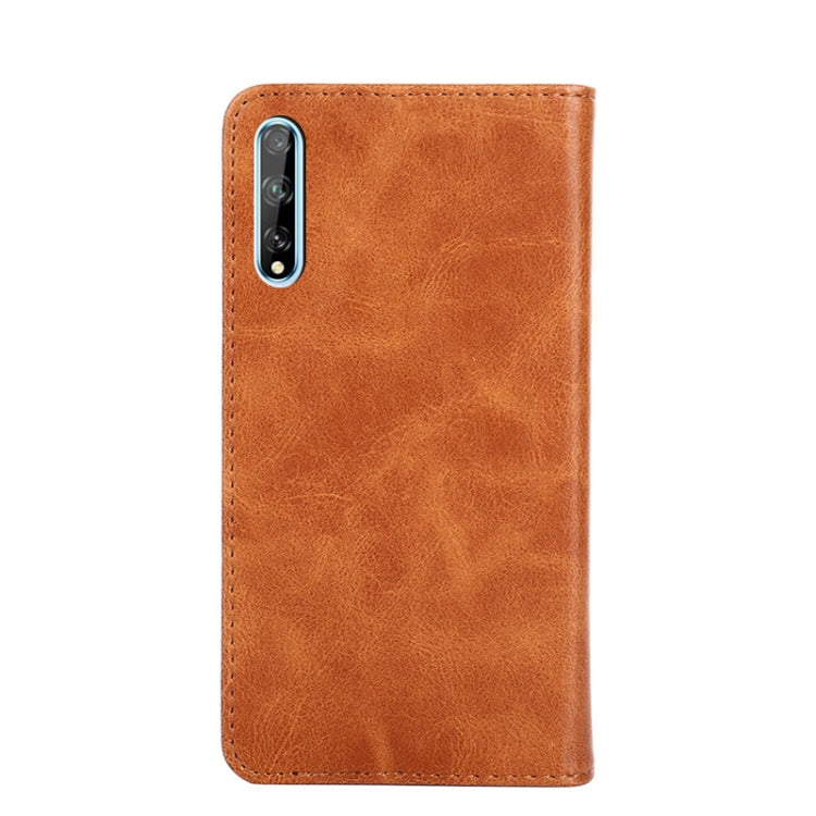 For Huawei Y8p / Enjoy 10s Non-Magnetic Retro Texture Leather Phone Case