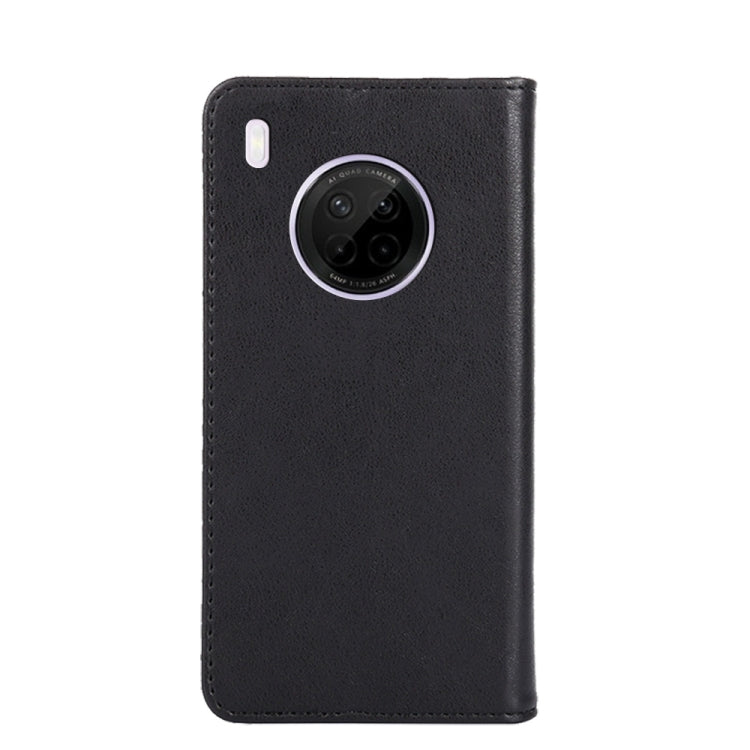 For Huawei Y9a Non-Magnetic Retro Texture Leather Phone Case