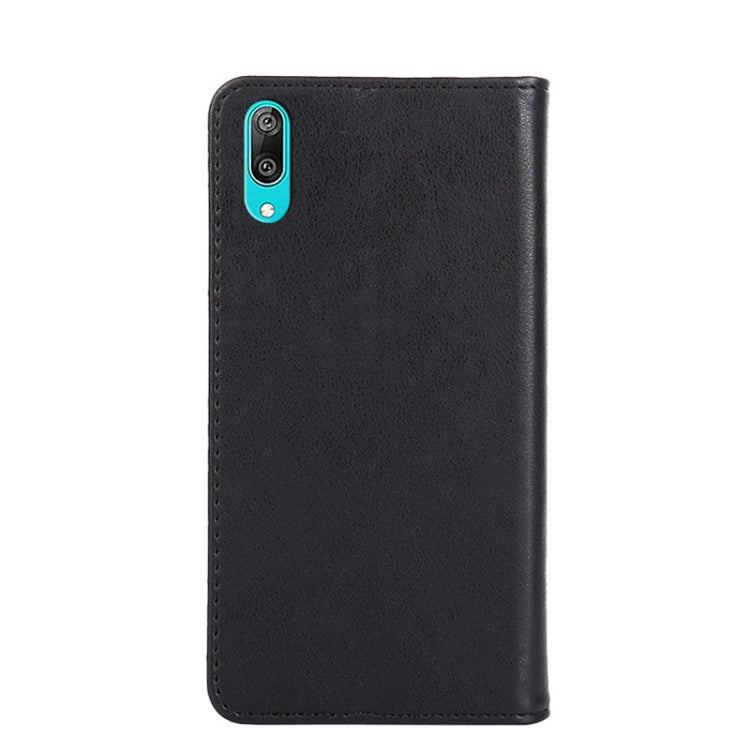 For Huawei Enjoy 9 / Y7 Pro 2019 Non-Magnetic Retro Texture Leather Phone Case