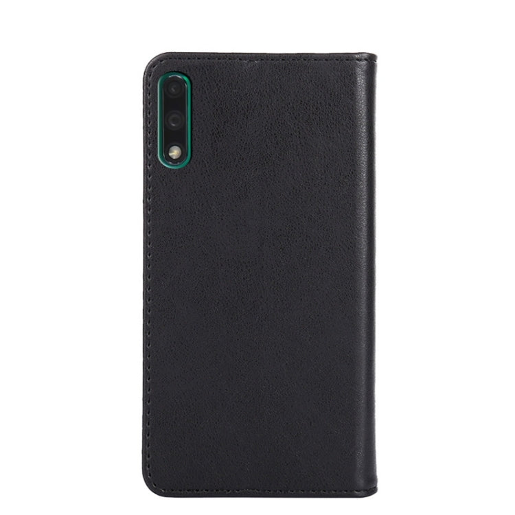 For Huawei Enjoy 10 Non-Magnetic Retro Texture Leather Phone Case