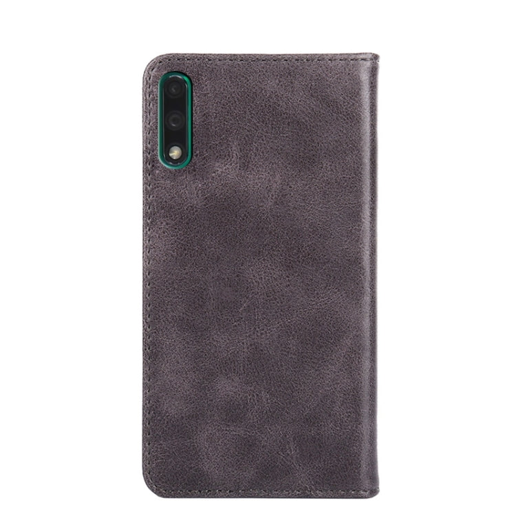 For Huawei Enjoy 10 Non-Magnetic Retro Texture Leather Phone Case
