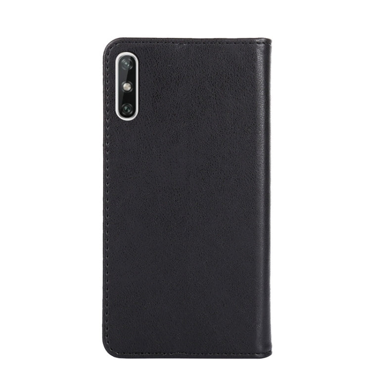 For Huawei Enjoy 10e Non-Magnetic Retro Texture Leather Phone Case
