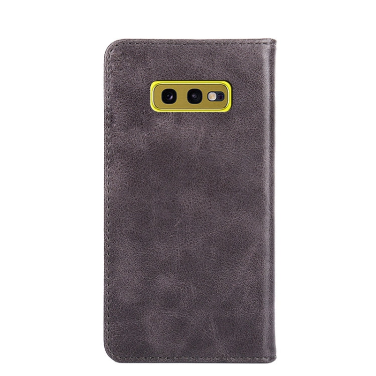 For Samsung Galaxy S10e Non-Magnetic Retro Texture Leather Phone Case