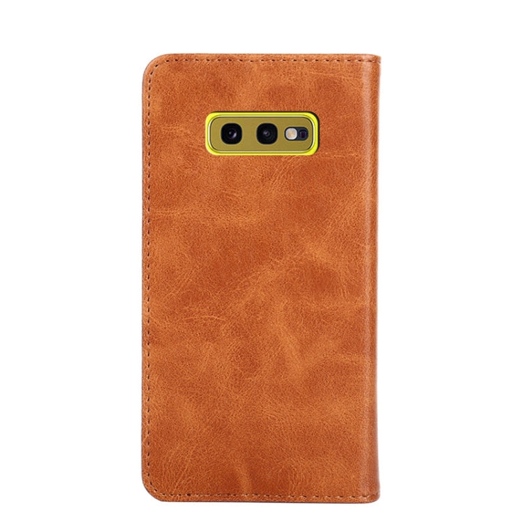 For Samsung Galaxy S10e Non-Magnetic Retro Texture Leather Phone Case