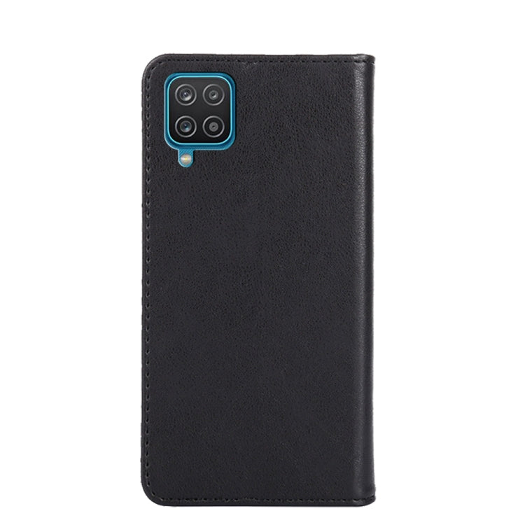 For Samsung Galaxy A12 Non-Magnetic Retro Texture Leather Phone Case