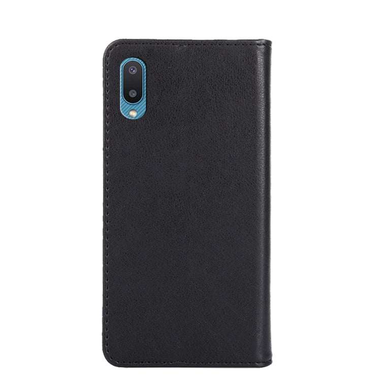 For Samsung Galaxy A02 Non-Magnetic Retro Texture Leather Phone Case