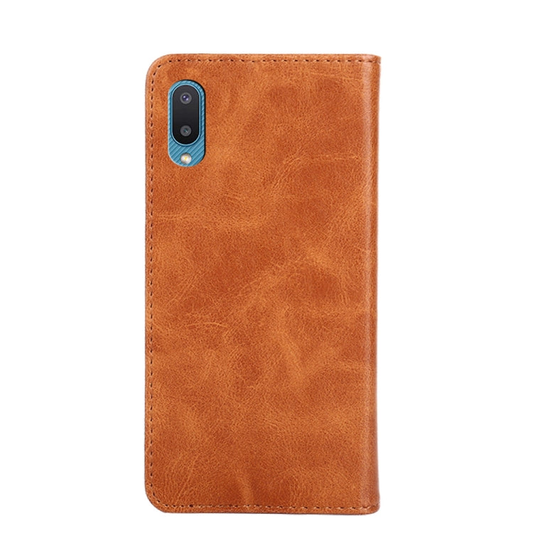 For Samsung Galaxy A02 Non-Magnetic Retro Texture Leather Phone Case