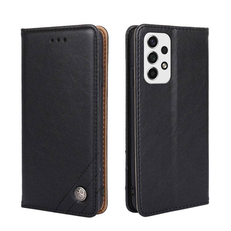 For Samsung Galaxy A53 5G Non-Magnetic Retro Texture Leather Phone Case