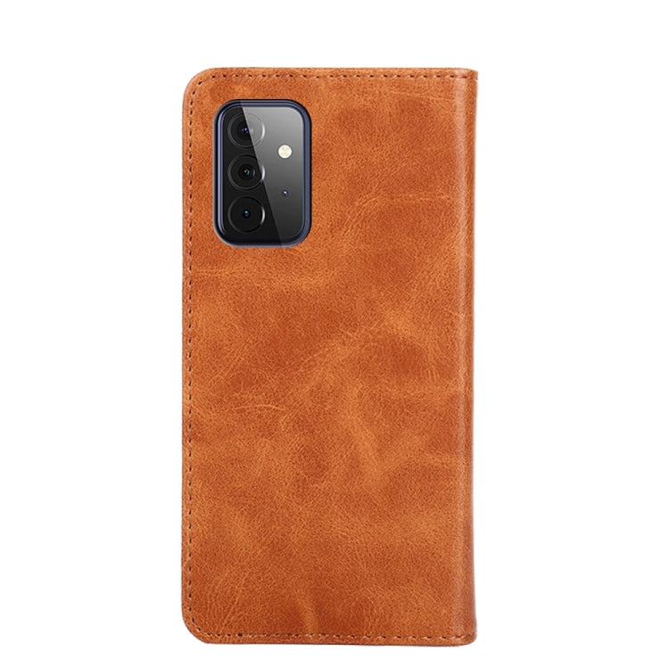 For Samsung Galaxy A72 5G / 4G Non-Magnetic Retro Texture Leather Phone Case