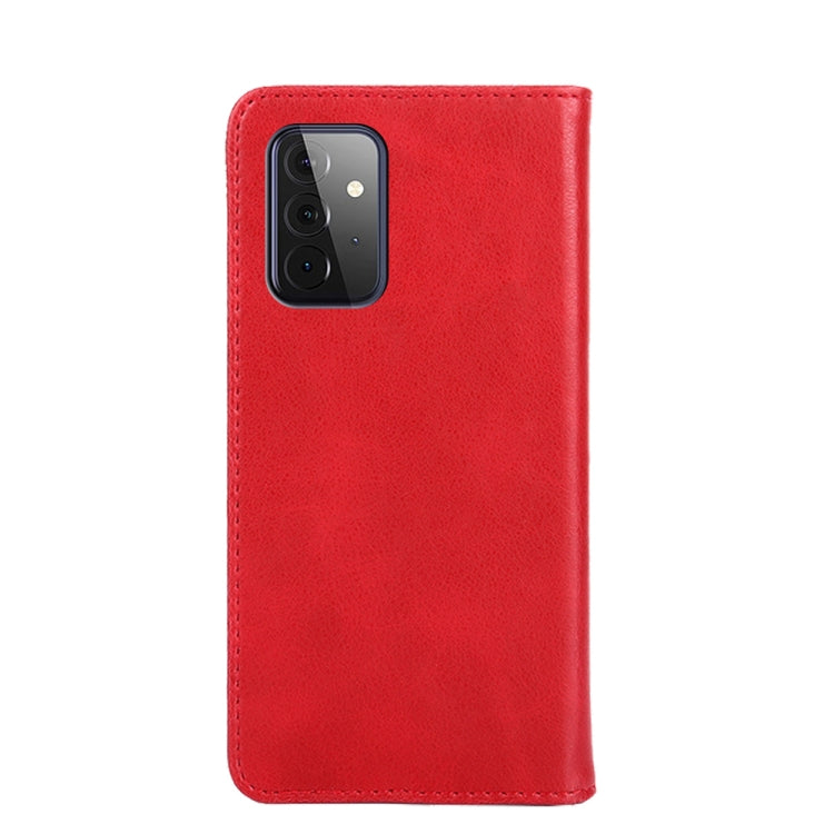 For Samsung Galaxy A73 Non-Magnetic Retro Texture Leather Phone Case