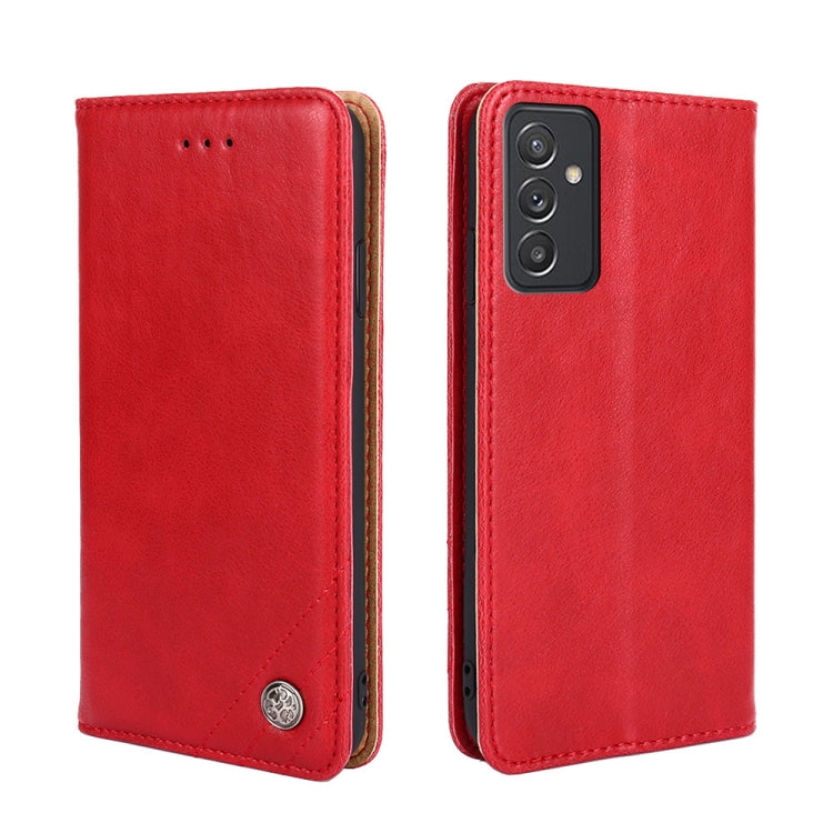 For Samsung Galaxy A82 5G / Quantum 2 Non-Magnetic Retro Texture Leather Phone Case