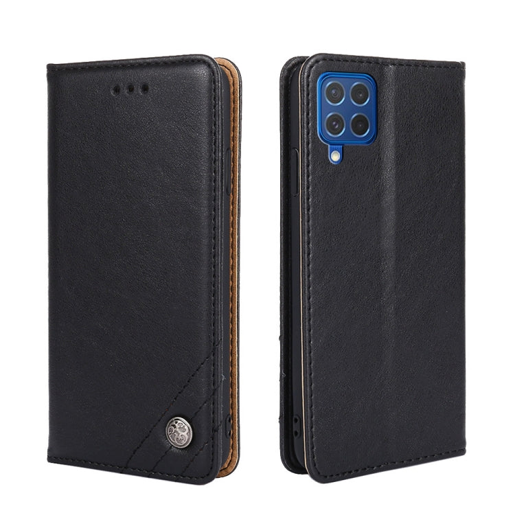 For Samsung Galaxy F62 / M62 Non-Magnetic Retro Texture Leather Phone Case
