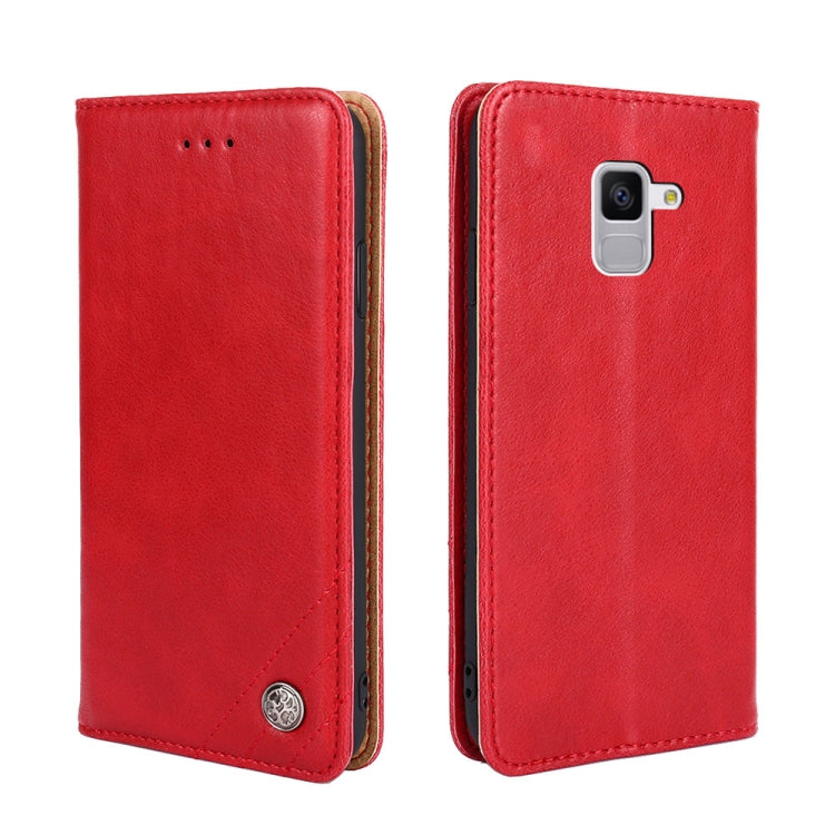 For Samsung Galaxy Feel 2 JP Version Non-Magnetic Retro Texture Leather Phone Case