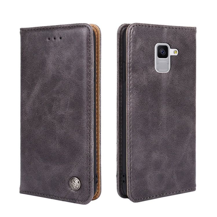 For Samsung Galaxy Feel 2 JP Version Non-Magnetic Retro Texture Leather Phone Case