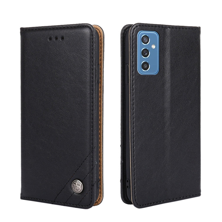 For Samsung Galaxy M52 5G Non-Magnetic Retro Texture Leather Phone Case