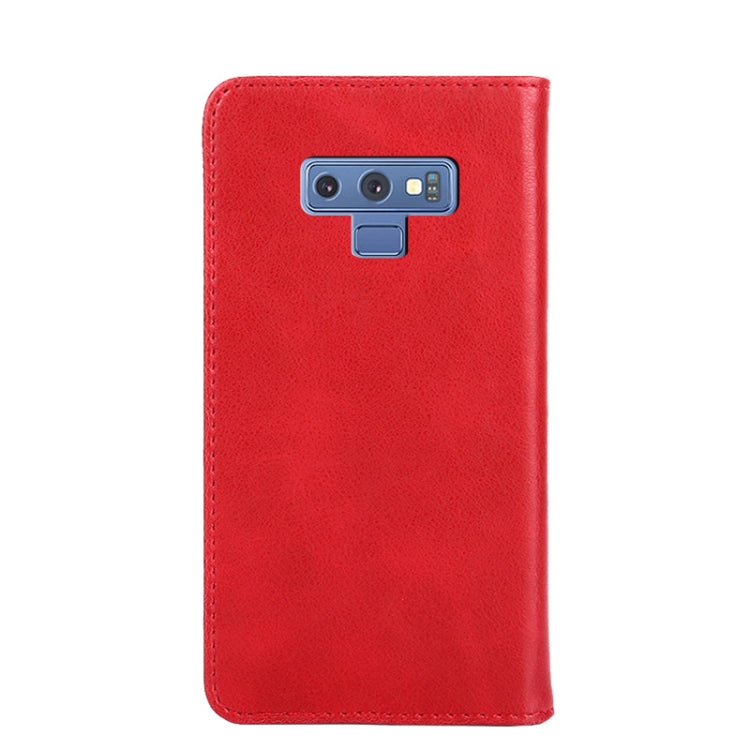 For Samsung Galaxy Note9 Non-Magnetic Retro Texture Leather Phone Case