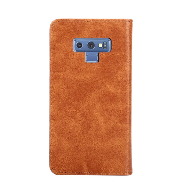 For Samsung Galaxy Note9 Non-Magnetic Retro Texture Leather Phone Case