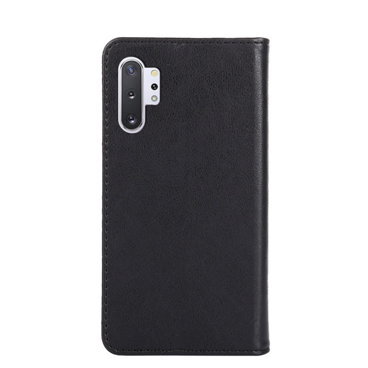 For Samsung Galaxy Note10+ Non-Magnetic Retro Texture Leather Phone Case