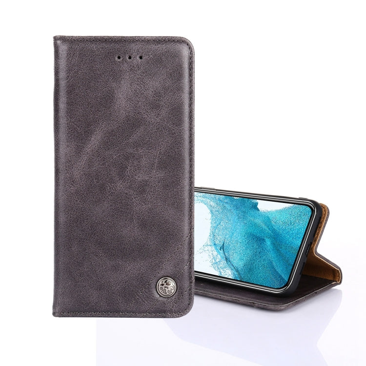 For Samsung Galaxy S21+ 5G Non-Magnetic Retro Texture Leather Phone Case
