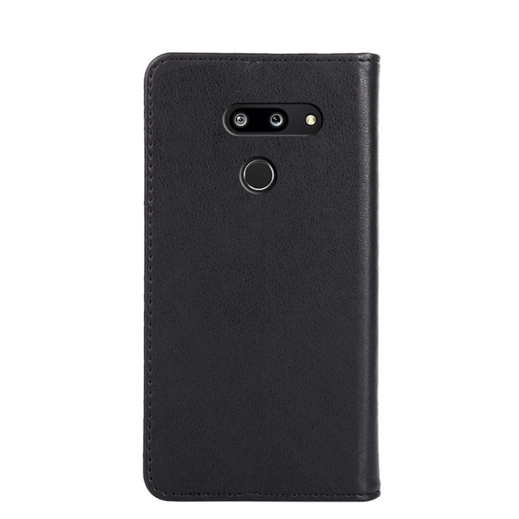 For LG G8 ThinQ Non-Magnetic Retro Texture Horizontal Flip Leather Phone Case