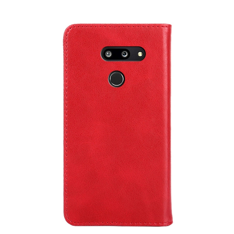 For LG G8 ThinQ Non-Magnetic Retro Texture Horizontal Flip Leather Phone Case
