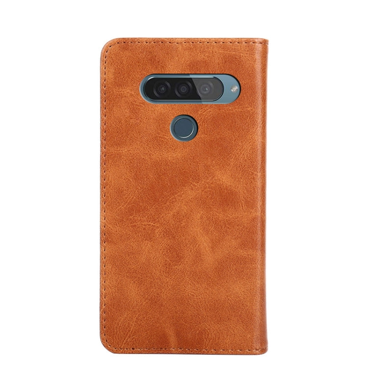 For LG G8S ThinQ Non-Magnetic Retro Texture Horizontal Flip Leather Phone Case