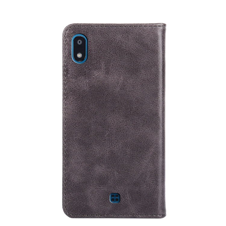 For LG K20 2019 Non-Magnetic Retro Texture Horizontal Flip Leather Phone Case