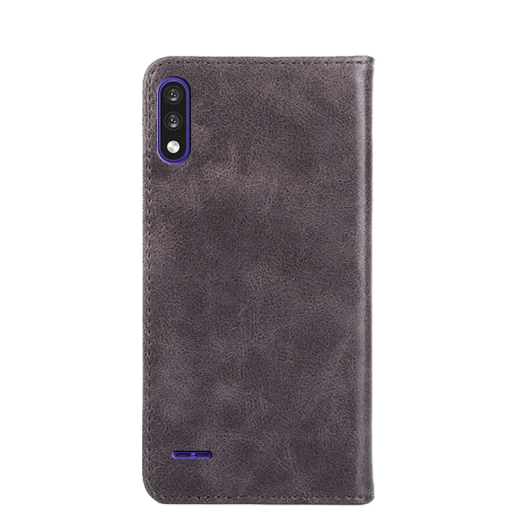 For LG K22 Non-Magnetic Retro Texture Horizontal Flip Leather Phone Case