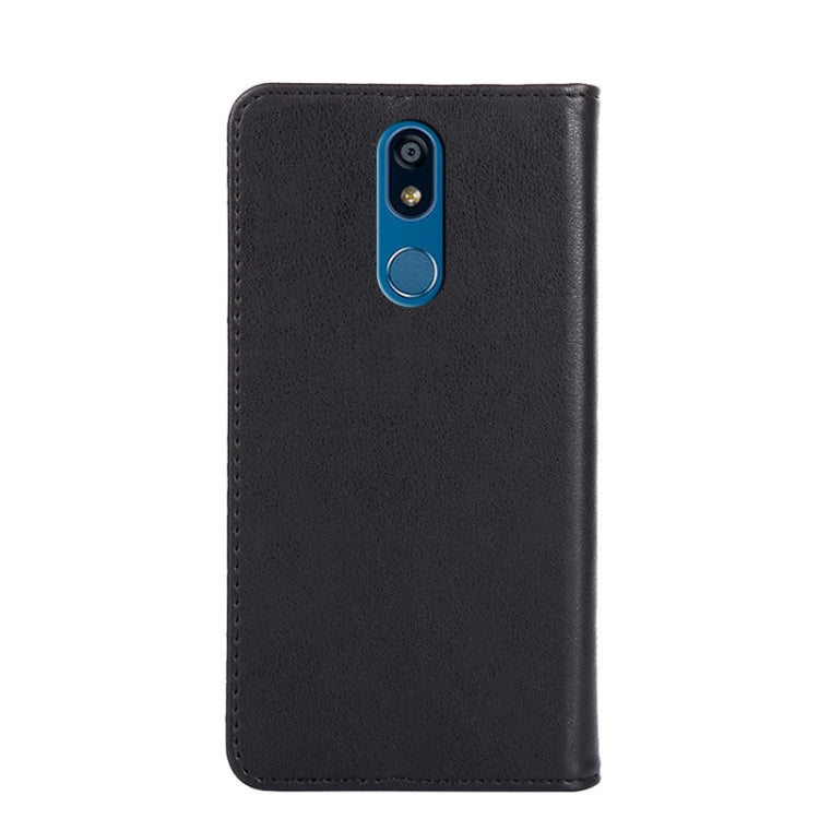 For LG K40 Non-Magnetic Retro Texture Horizontal Flip Leather Phone Case