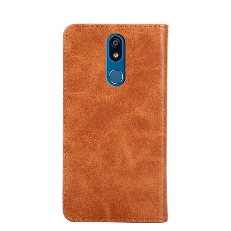 For LG K40 Non-Magnetic Retro Texture Horizontal Flip Leather Phone Case