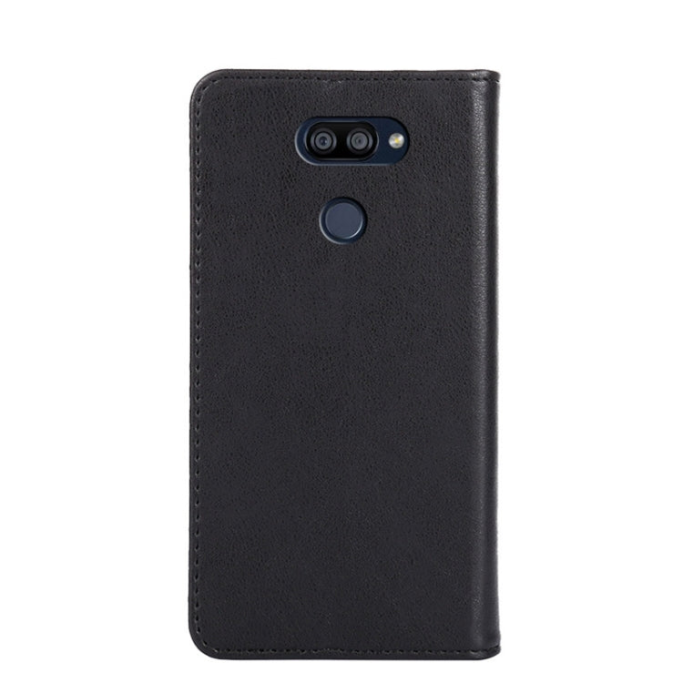 For LG K40S Non-Magnetic Retro Texture Horizontal Flip Leather Phone Case