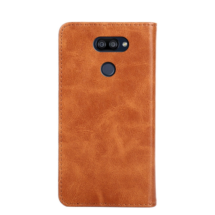 For LG K40S Non-Magnetic Retro Texture Horizontal Flip Leather Phone Case
