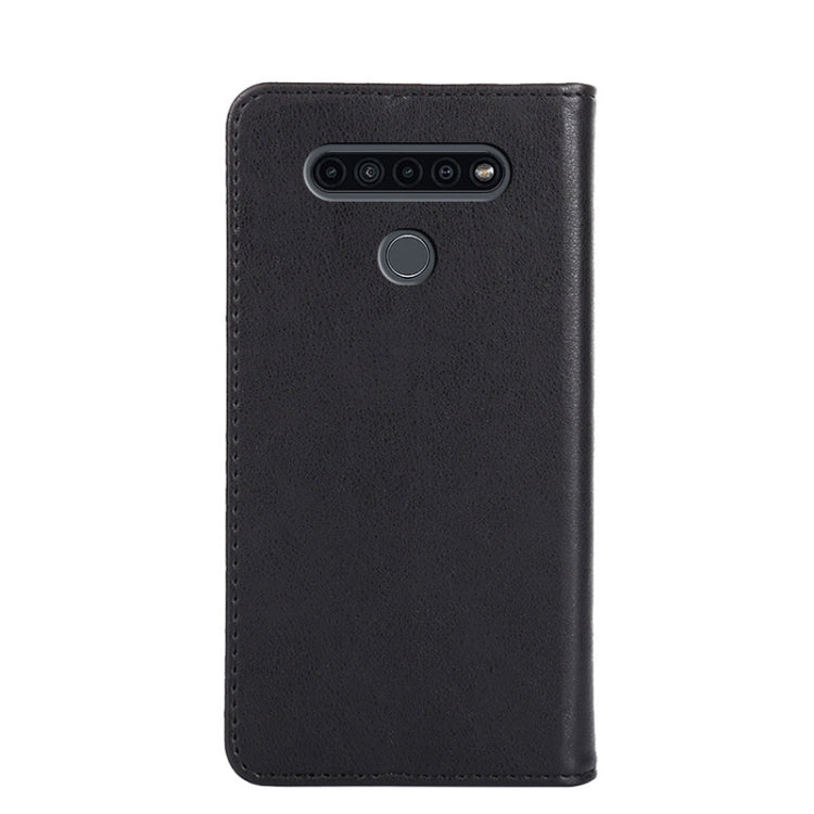 For LG K41S Non-Magnetic Retro Texture Horizontal Flip Leather Phone Case