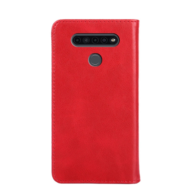 For LG K41S Non-Magnetic Retro Texture Horizontal Flip Leather Phone Case