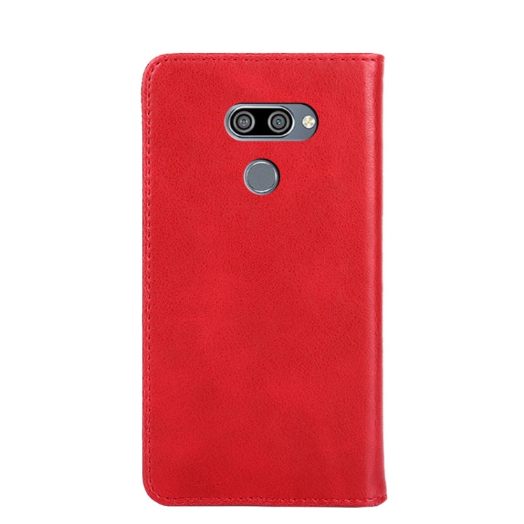 For LG K50 Non-Magnetic Retro Texture Horizontal Flip Leather Phone Case