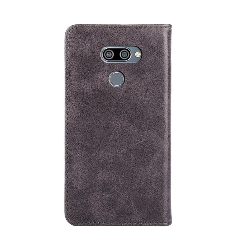 For LG K50 Non-Magnetic Retro Texture Horizontal Flip Leather Phone Case
