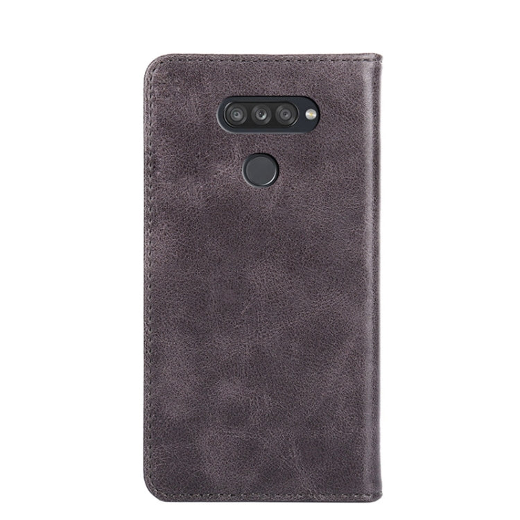For LG K50S Non-Magnetic Retro Texture Horizontal Flip Leather Phone Case