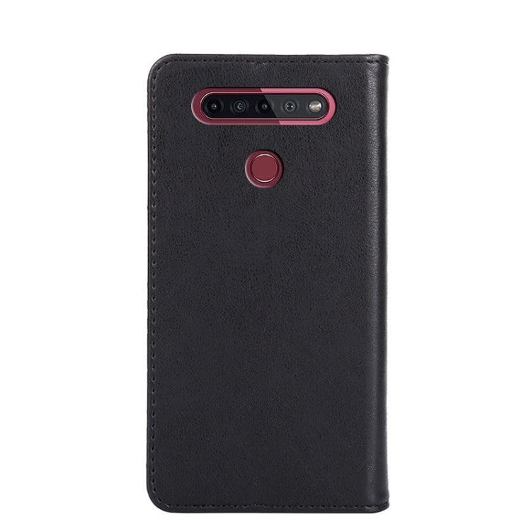 For LG K51S Non-Magnetic Retro Texture Horizontal Flip Leather Phone Case