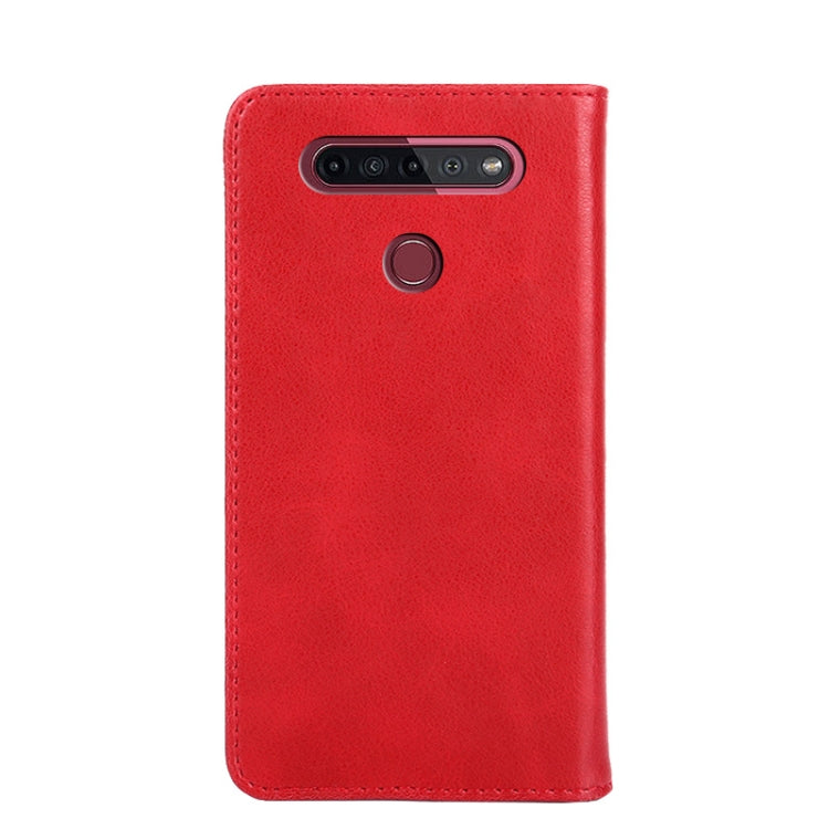 For LG K51S Non-Magnetic Retro Texture Horizontal Flip Leather Phone Case